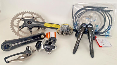 NOS Campagnolo Record 10 Speed 170 34/50 Crankset Shifters Derailleurs cassette