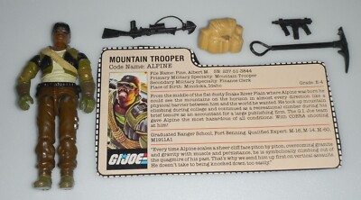 1985 Vintage G.I. GI Joe Lot ARAH Alpine 3.75 Figure Accessories *Near Complete