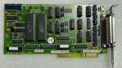 Arcom PCSER4 PC(ISA)BUS I/O CARD, RS255-525