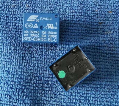 10pcs ORIGINAL SRD-05VDC-SL-C 5VDC SONGLE Relay 5Pins