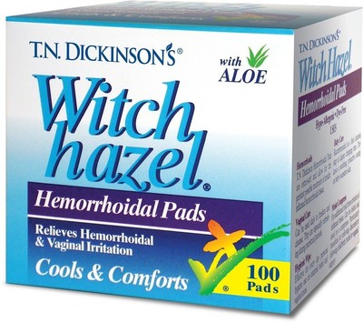 Прокладки против геморроя TN Dickinson Witch Hazel с алоэ 100