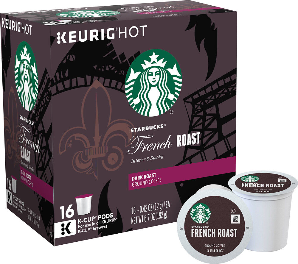 Starbucks French Roast Coffee 16 to 96 Count Keurig K cups Pic...