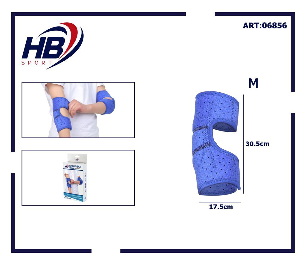 Gomitiera Fascia Gomito Elastica Tutore Per Bambini Blu Taglia M 06856 dfh