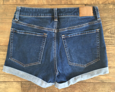 Aeropostale Aero Flex Effects High Waisted Midi Denim Jean Shorts - Size 4