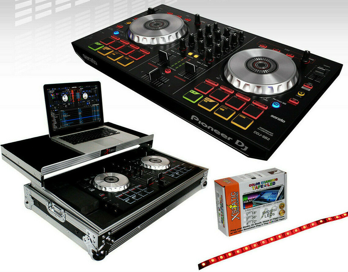 Pioneer Ddj Sb3 Serato Dj Controller Mixer 2 Ch X Mxtsblt Case Con Ripiano Laptop Ebay