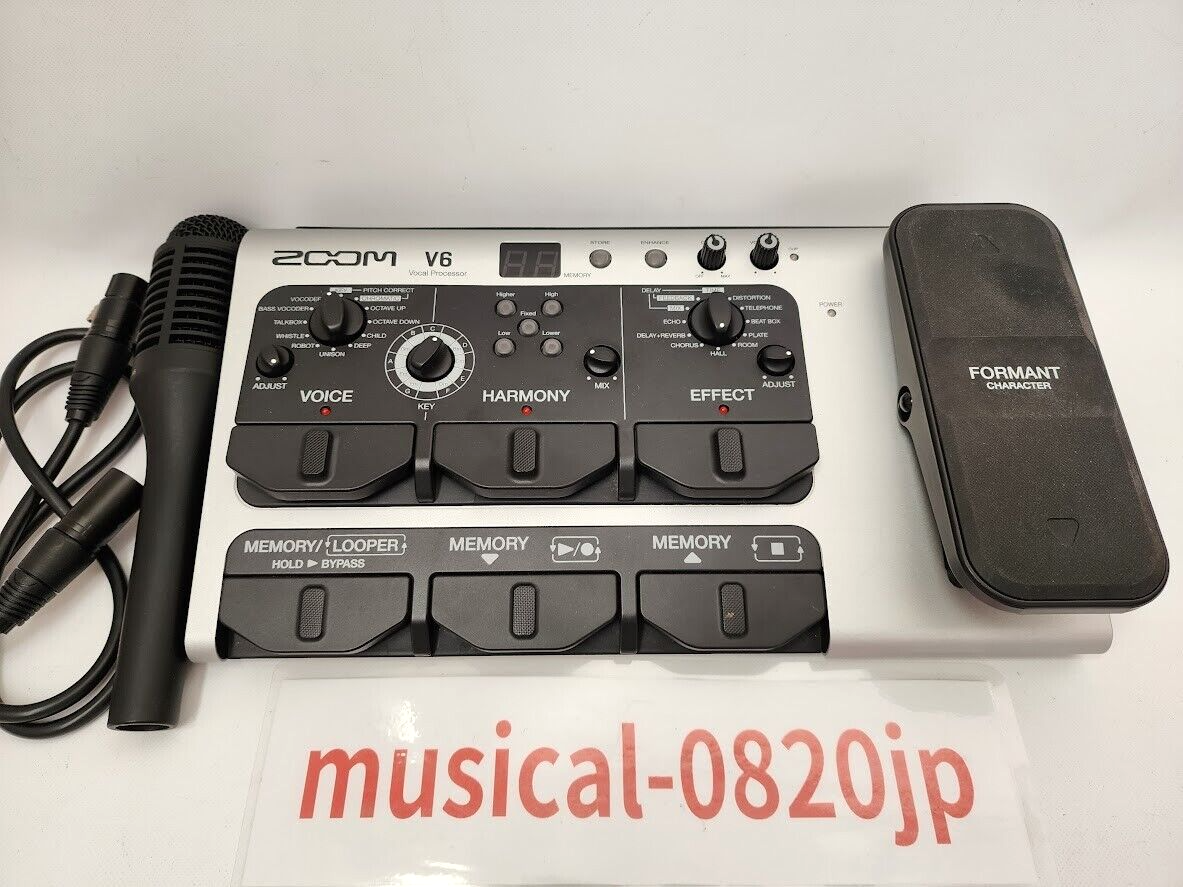 ギター ZOOM V6  Vocal Processor ZOOM V6 All-in-One Vocal Processor｜ミュージックランドKEY