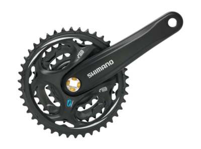 SHIMANO - じん Shimano Altus 7-8 Spd Square Taper Crankset - Black | eBay