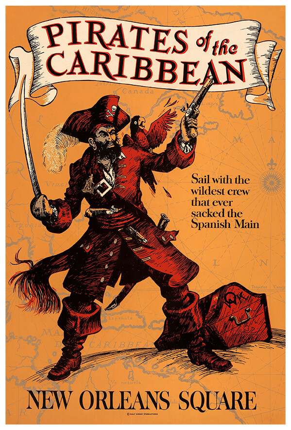 Disneyland Attraction - Pirates of the Caribbean - Disney