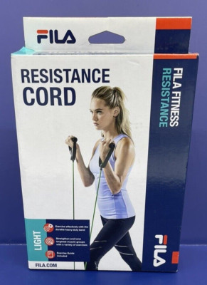 FILA Fitness Light Resistance Cord Band With Exercise Guide