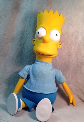 Talking Pull String BART Simpson Doll Works The Simpsons Matt Groening-1990
