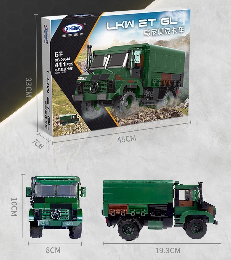 XINGBAO LKM 2T GL Unimog Truck Bundeswehr 411 pcss Building