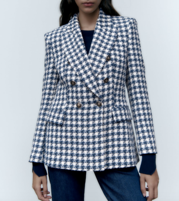 Houndstooth jacket best sale women's