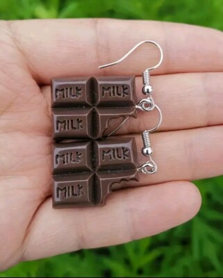 Pendientes Aretes Creativos Barra De Chocolate Modernos  Boho Para Mujeres 
