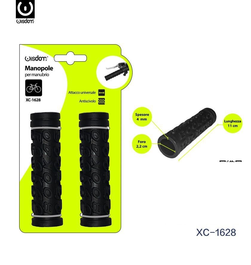 Coppia Manopole Per Manubrio Sterzo Bici Bicicletta Universale Xc-1628 wis