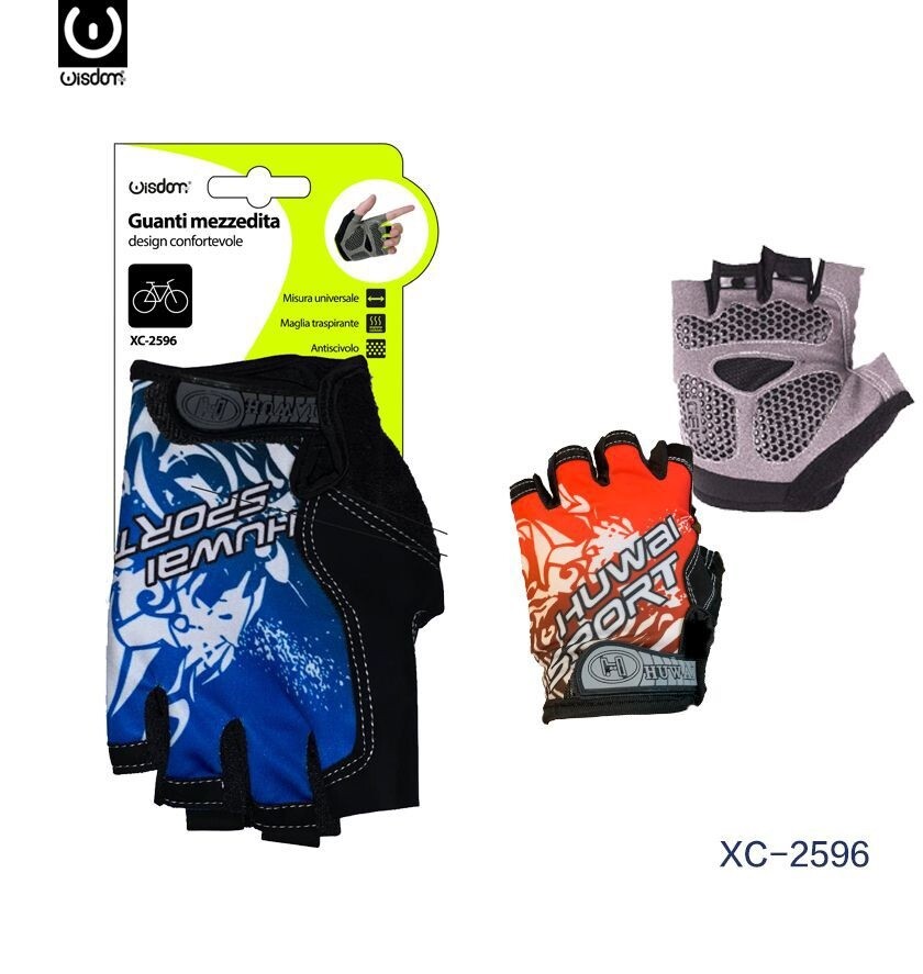 Guanti Mezzedita Antiscivolo Traspiranti Universali Bici Bicicletta Xc-2596 wis
