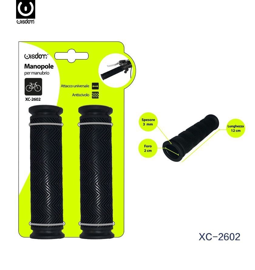 Coppia Manopole Per Manubrio Sterzo Bici Bicicletta Universale Xc-2602 wis