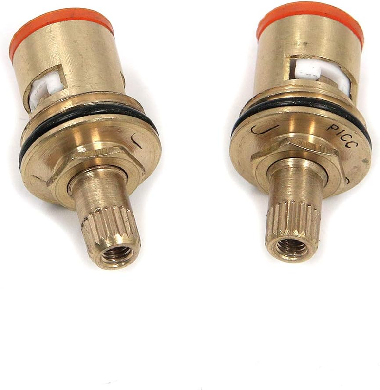 4Pcs Brass Ceramic Stem Disc Cartridge G1/2" Faucet Valve for Bathroom Kitchen T