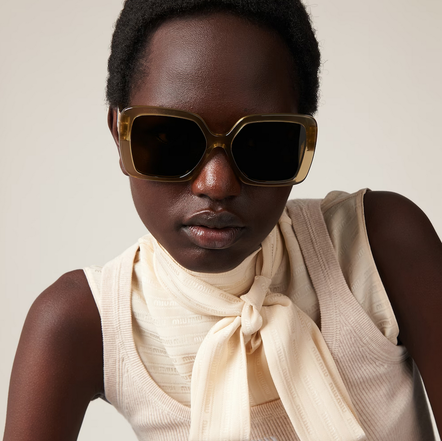 Pre-owned Miu Miu Brand 2024 Miu-miu Women Sunglasses Mu 10ys 11m-01t Authentic Italy Frame S In Brown