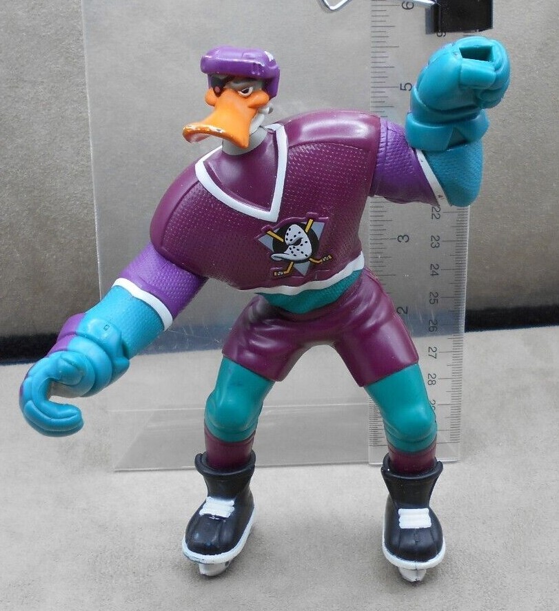 Mattel 1996 Disney Mighty Ducks Duke L'Orange Slap Shot Action