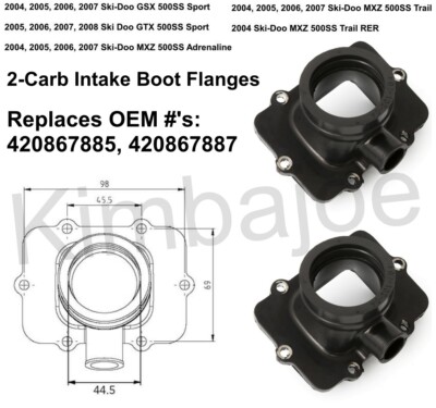 2004 2005 2006 2007 2008 Ski Doo MXZ 500 SS Adrenaline Trail GSX GTX Carb Boots