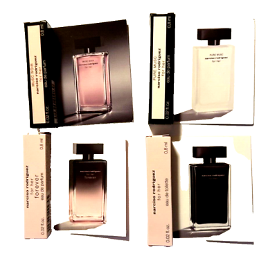 4 Narciso RODRIGUEZ Musc Noir Pure Musk Forever for Her EDP EDT Sample Set