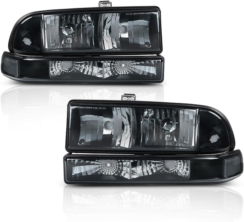 Headlights Assembly Bumper Turn Signal Light Lamp for Chevy Blazer 1998-2005 Che