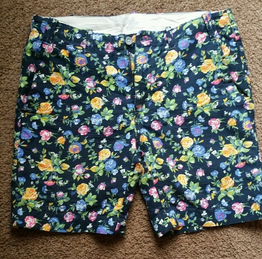 Linen Floral Shorts for Men