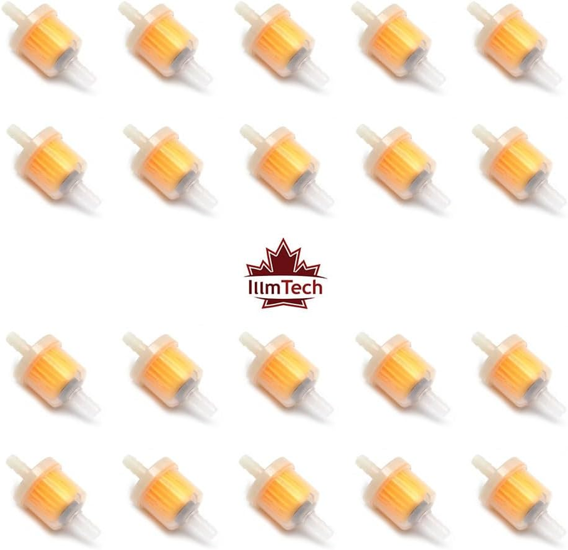 – Universal Inline Fuel Filter – 20 Pack – Suitable for 6mm to 8mm (1/4-3/8 Inch