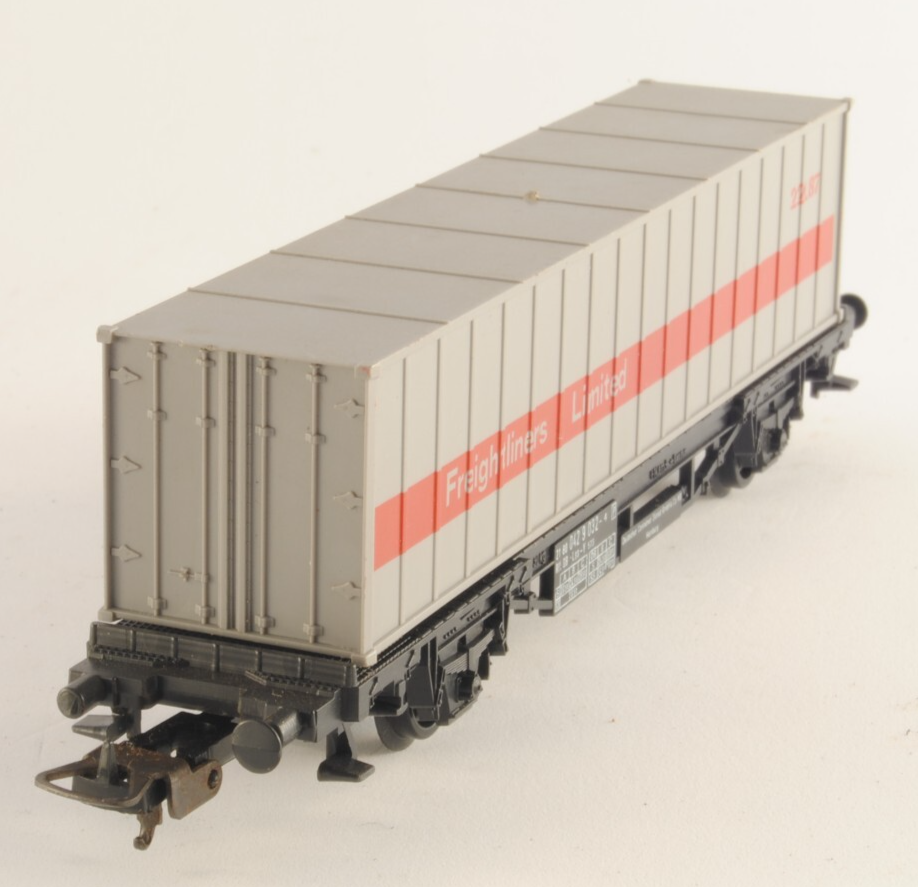 Lima carro tipo Lss-Y 573 vagone DB con container Freightliners Limited H0 1:87