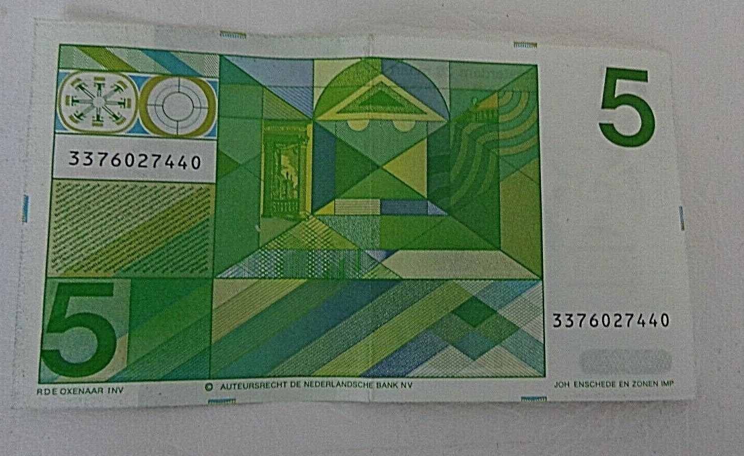 Netherlands 5 Gulden 1973 Banknote