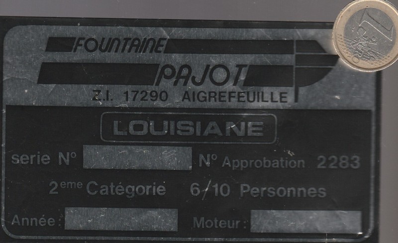 Autocollant . Nautisme. Fountaine - Pajot Ã  Aigrefeuille