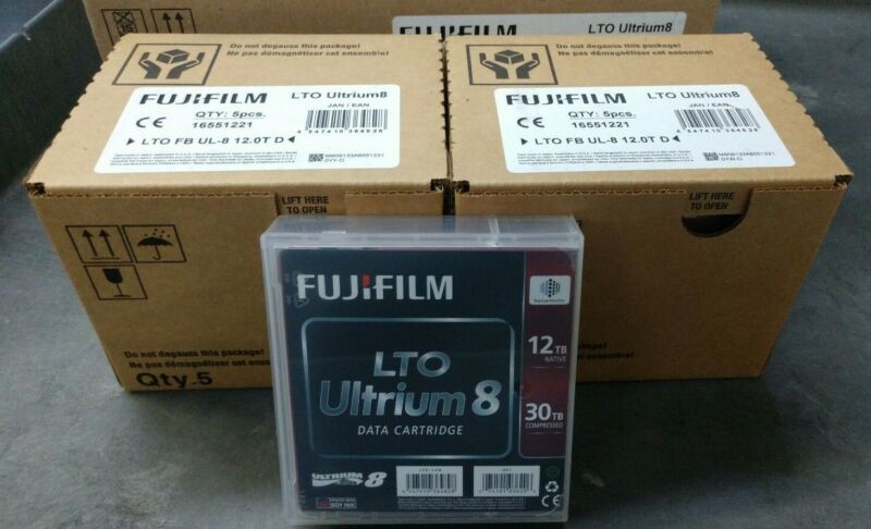 Fuji 16551221 Lto Ultrium-8 Backup Tape Cartridges (10 Pack) Fujifilm Lto-8 New