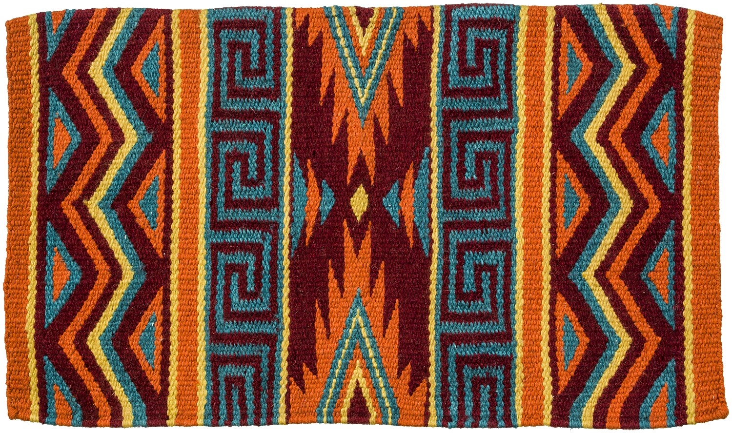 Western Wool Saddle Blanket - Mayan - New Zealand Wool - 8 Colorful Patterns