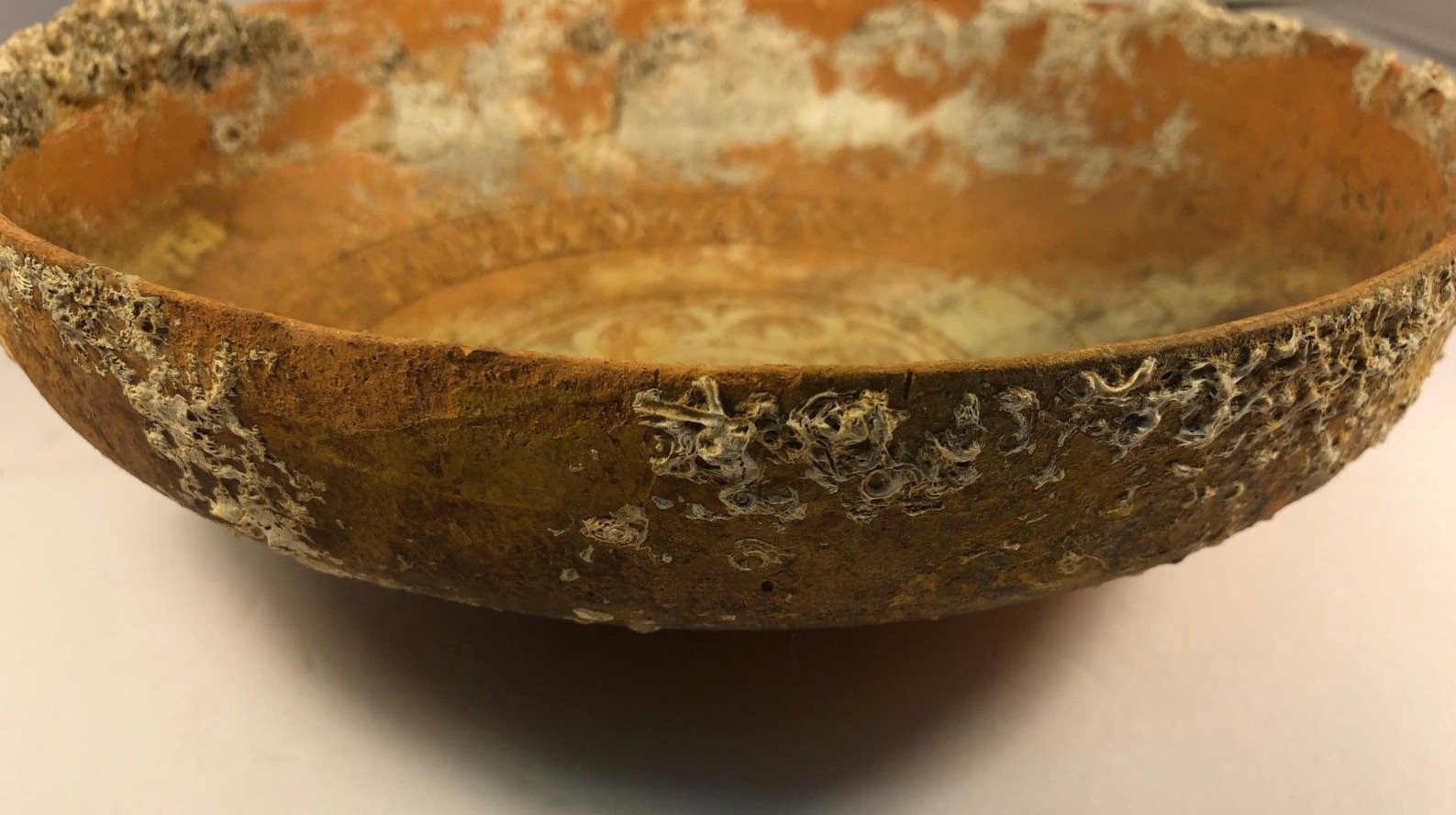 Circa 12th Century Byzantine Sea Find Sgraffito Style Shipwreck Bowl