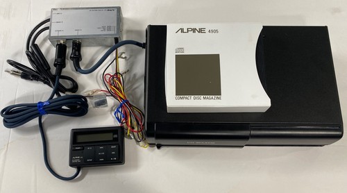 Vintage Alpine 5952V CD Changer System TESTED WORKS NO