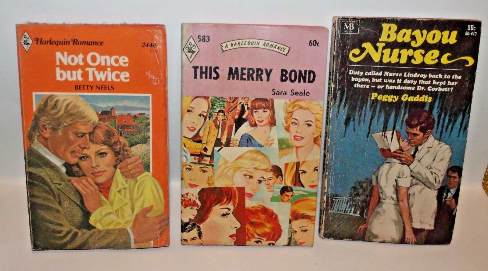 16 Vintage Harlequin Romance red page paperback books