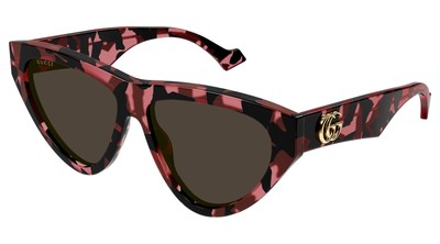 Pre-owned Gucci Gg1333s-003-58 Havana Havana Brown