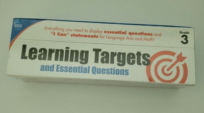 Learning Targets and Essential Questions - Grade 3 - Homeschool