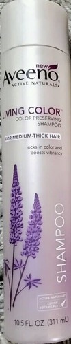(1) Aveeno Active Naturals Living Color Preserving Shampoo Medium Thick Hair NEW