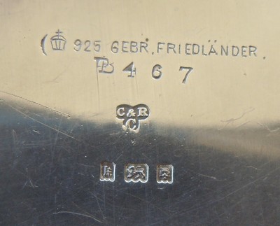 GEBR. FRIEDLANDER Antique Sterling Silver Pierced Dish