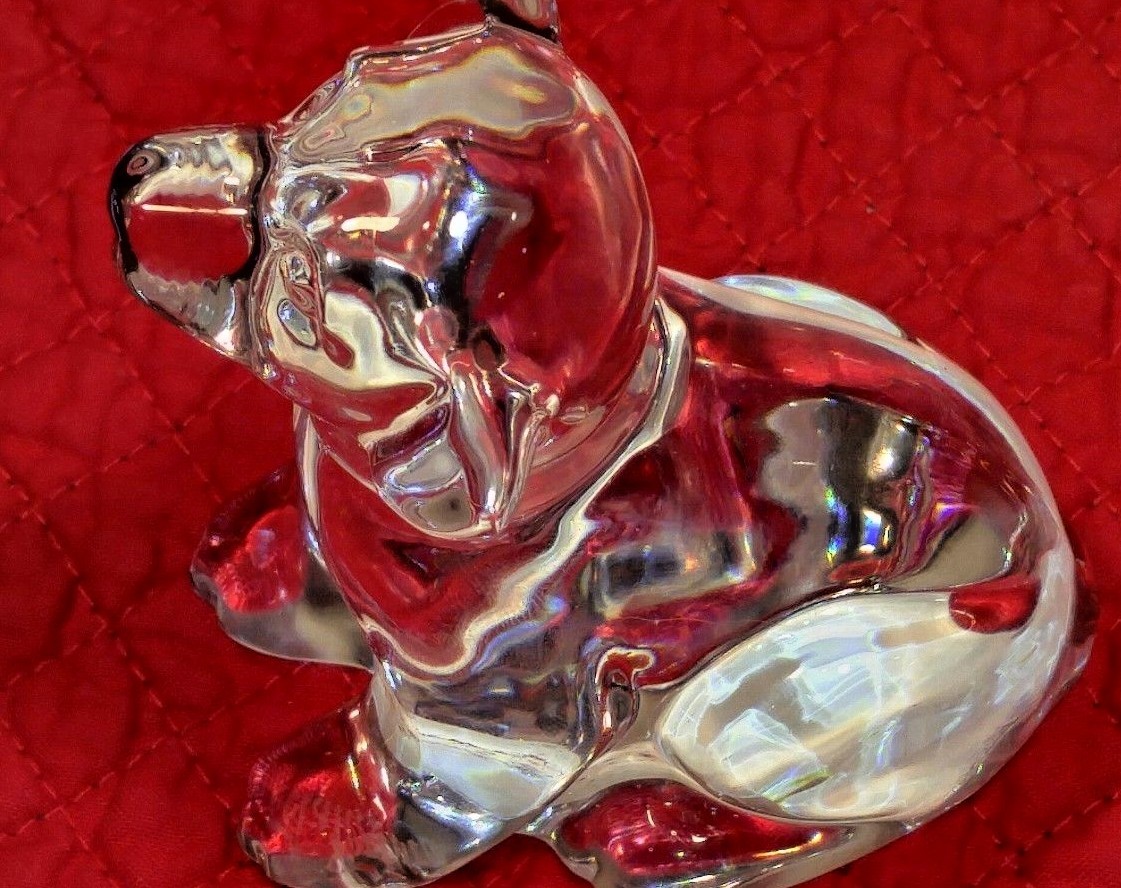 Waterford Crystal Young Labrador Retriever Made in Ireland 3 inch Mint