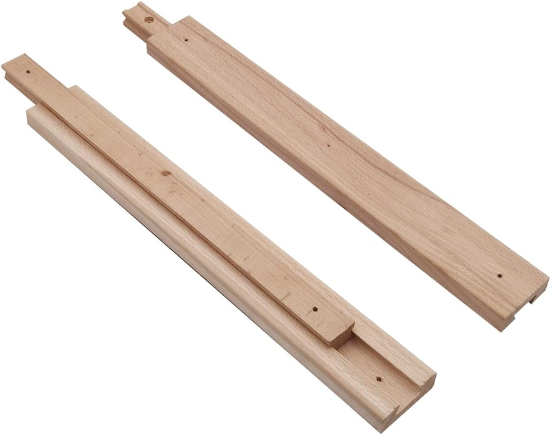 Wooden Drawer Slides 17-3/4 Inches Classic Wood Center Guide Track with Slide Gl