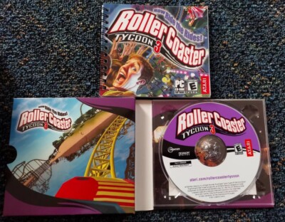 Roller Coaster Tycoon 3 PC - Now Ride the Rides! - Complete with Manual!