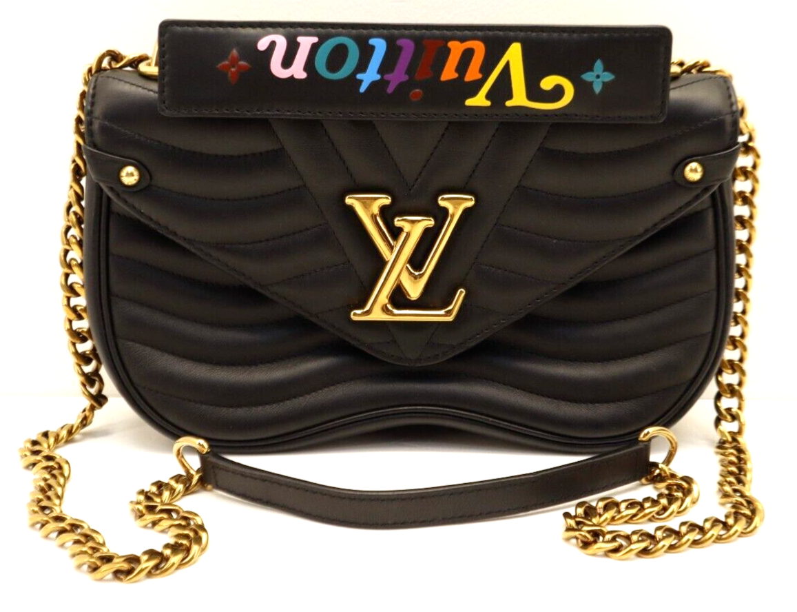LOUIS VUITTON M51683 New Wave Chain Bag Quilted Leather PM LOUIS VUITTON M51683 New Wave Chain Bag Quilted Leather PM