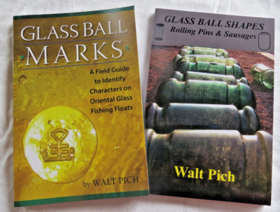 Japanese Glass Float Reference Book 2 Books Mark ID Origin Shape PICH Collector