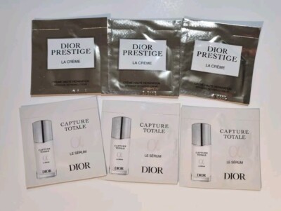 Dior 6pc Sample New Prestige La Creme 1ml ea Capture Totale Le Serum 1ml ea 