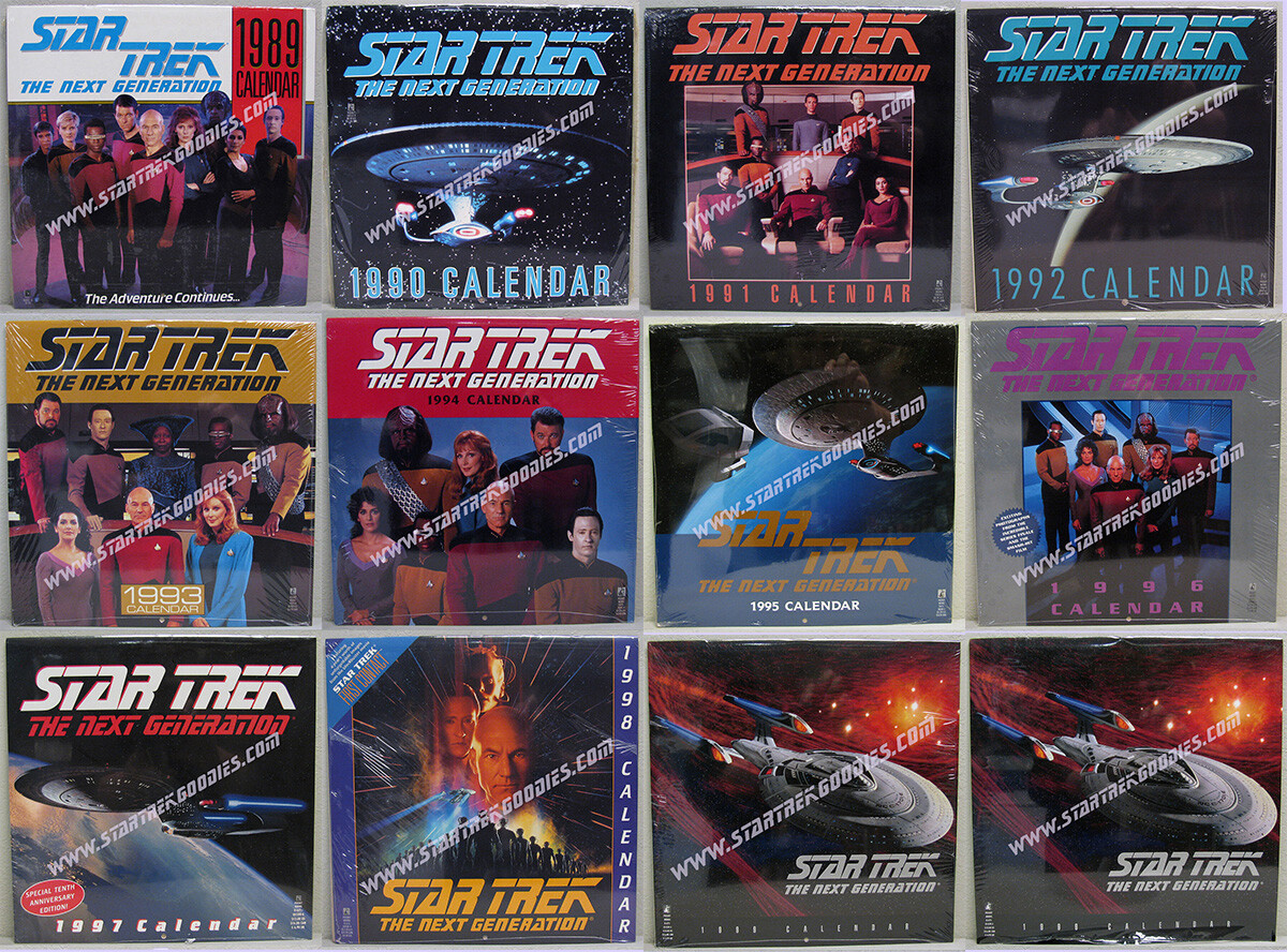 CALENDAR - Star Trek: The Next Generation TWELVE Different