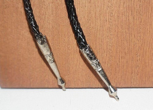 Vintage Eagle Bolo Tie Faux Turquoise Silver Tone Large Bird