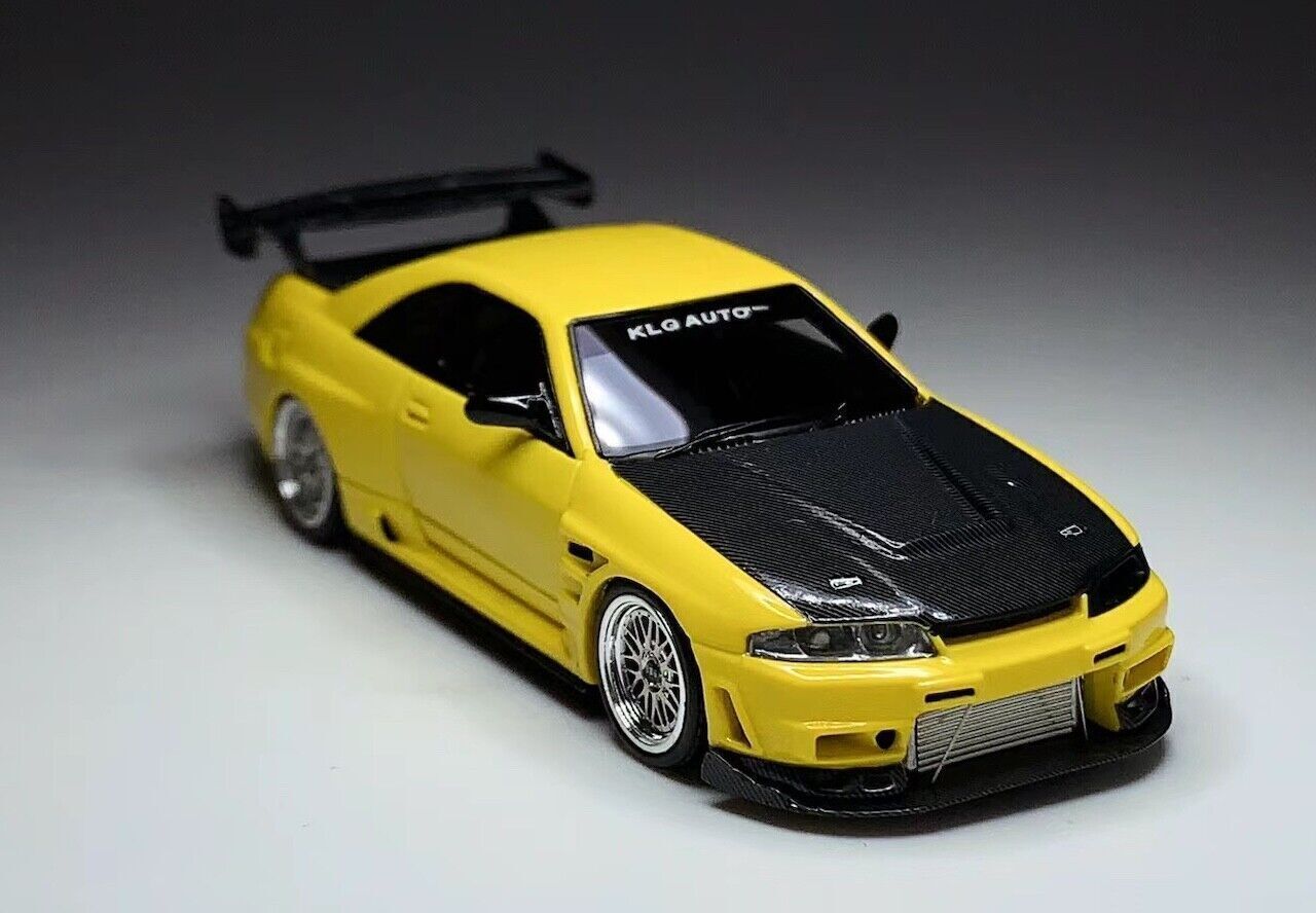 GB 404Error 1:64 Yellow JDM Skyline GTR R33 Sports Model