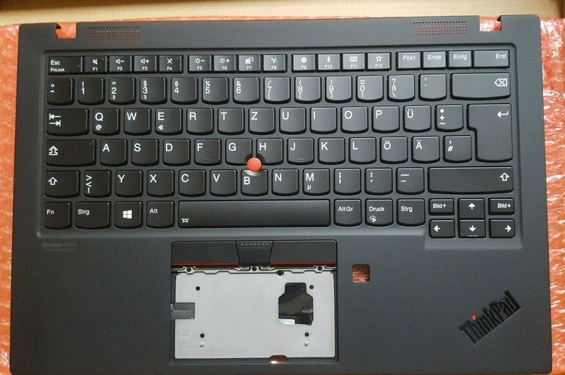 Lenovo Thinkpad X1 Carbon 7th 20qd 20qe 5m10v25541 Palmrest Tastatur Keyboard De